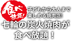 炭火焼肉食べ放題の焼肉マイスター かなchan.